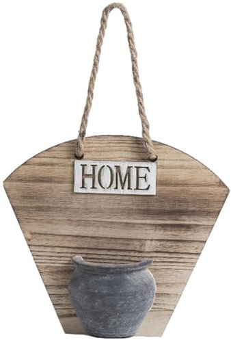 Vase mural en bois – Pot de fleurs mural en bois de ferme, pot de fleurs mural vertical et mural pour ou fleurs