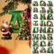26 Alphabet Ornaments for Christmas Tree, Initial Christmas Ornaments, Hanging Xmas Alphabet for Christmas Tree, Santa Letter Christmas Tree Pendants, Xmas Tree Hanging Decor Seasonal Decor