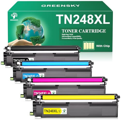 GREENSKY TN248XL TN248 Kompatibel für Brother MFC-L3760CDW Toner Brother MFC-L3740CDWE MFC-L3740CDW Brother DCP-L3560CDW TN 248 Brother DCP-L3520CDWE MFC-L8390CDW Brother HL-L3240CDW HL-L3220CWE