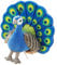 AQCQDQ Pfau Plüsch Vogel Plüschtier, Lebensechtes Kuscheltier Pfau Deko 25x30 cm, Pfau Modell Simulation Wildtier Modell Home Office Dekoration Für Geschenke Fotografie Requisiten (Blau)