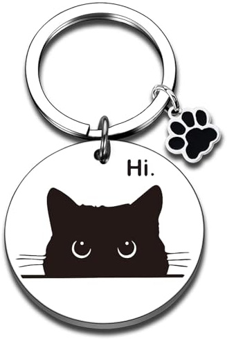 Evadollina Porte-clés Chat, Chats, Porte-clés, Petits Cadeaux pour Femmes, Porte-clés Mignon, Porte-clés Amusant