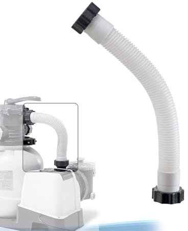 lyanny Tuyau de rechange pour pompe de piscine | Tuyau de raccordement de rechange – Tuyau de raccordement de 38 mm pour systèmes de filtration à sable, piscines d'eau salée