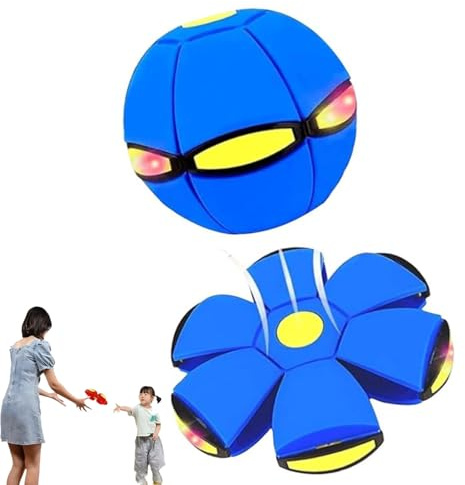 Generisch 2026 Neu Magischer Ball,HüPfball Kinder, Magic Bouncing Ball for Kids und 6 Lights, Eltern-Kind-Interaktion, Haustierspielzeug für Erzieherische KöRperüBungen und ReaktionsfäHigkeit (Blau)