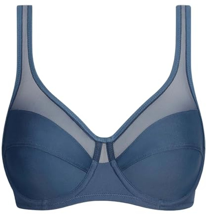 DIM Femme - BH Generous Classic x1 | Perfekter Halt für große Brüste | Dicke Mikrofaser und Stretch | U-förmiger Rücken und breite Träger | Moderner Look und absoluter Komfort