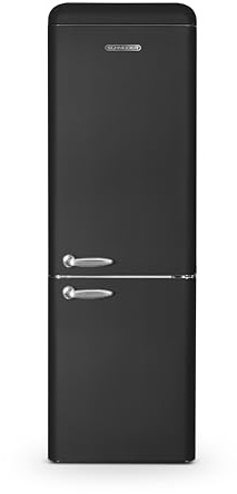 Schneider SCCB300V-BE - Réfrigérateur combiné 304L Vintage Noir