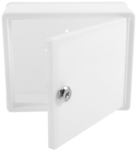 BUTIFULSIC Strong Plastic Milk Bottle Crate Wall Mounted Milk Box with Lock for Home and Garden