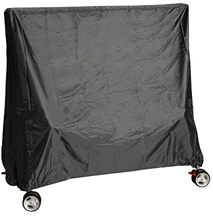 Mitefu Housse Table de Tennis de Table, Housse de Protection pour Table de Ping Pong Étanche et Anti-poussière(W155cm x D75cm x H142cm),Noir