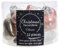 Christbaumschmuck Figuren Mix Glas 4cm x 12 Stück Anhänger pink weiß leinen