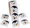 Lustige Pinguin Gesichter Aufkleber Sticker 100 Stück Mitgebsel Weihnachten mit Palandi® Sticker