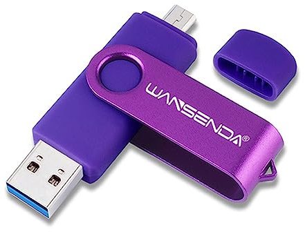 Clé USB 64GO OTG USB Flash Drive 3.0 pour appareils Android/PC/Tablette/Mac (64Go,Pourpre)