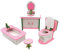 Bebester Miniature Dolls House Furniture, Wooden Miniature Dollhouse Wooden Furniture Dolls House Play House Accessory For Kids Children Gift (bathroom)
