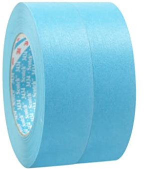2x 3M Scotch 3434 Abdeckband Kreppband Polierband 24mm 50m blau