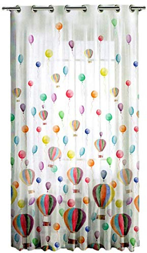 mauro Tende cameretta bambini -bxh140x290 cm-tende confezionate con occhioli-multicolor