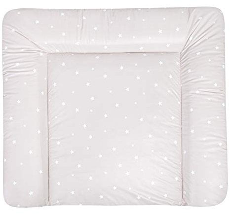 Julius Zöllner Wickelauflage Softy 65x75 cm - Wickelunterlage - wasserdicht und abwischbar - Made in Germany – Oeko-Tex Standard 100 – Star beige