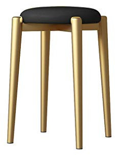 Qiansejiyijiajudengzi Hocker Stapelbare faul Rundbank Küche Barhocker Startseite bardekor Mitte des Jahrhunderts Moderne 30 × 30 × 46cm 5 Choices (Color : D, Size : 30×30×46CM)