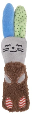 Rosewood Katzenspielzeug Plüsch Kaninchen mit Katzenminze und Knisterkörper Interaktives Spielzeug für Katzen und Kitten Little Nippers Floppy Rabbit