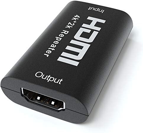 JAMEGA - 4K HDMI Repeater Signal Verstärker | HDMI Extender Signalverstärker HDMI Buchse zu HDMI Buchse UHD 2160P 3D 1080P Aluminium bis zu max 40m Entfernung
