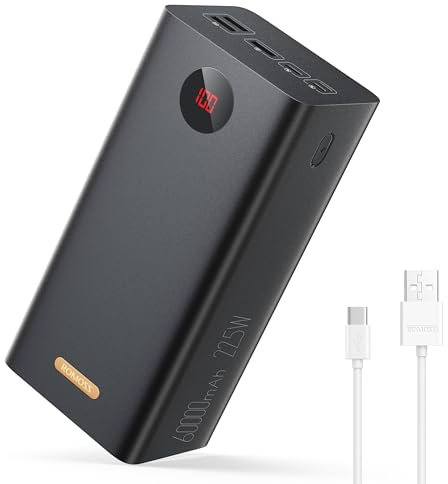 ROMOSS 60000mAh Power Bank, 18W Quick Charge Portable Phone Battery Charger with 4 Outputs and 3 Inputs External Battery Pack for Travel and Home Use (Fast Charging not Suitable for Samsung)