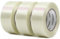 CHUANGSEED 3 pack RV Awning Repair Tape,Strong Reinforced Tape,150MIC x 50MM x 55M Transparent Bi-Directional Filament Strapping Tape, Fiberglass Reinforced Tape,Cricket Bat Repair Tape