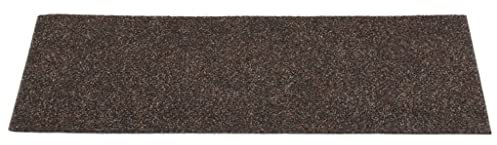 vidaXL 15x Treppenmatte Selbstklebend Rechteckig Treppenschutz Treppenmatten Stufenmatten Treppenteppich Treppenschoner 60x25cm Dunkelbraun
