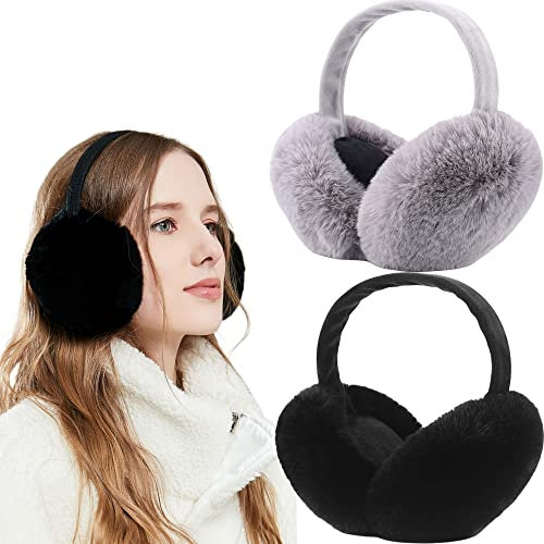 FSMILING Cache-oreilles Chauds pour Femmes Couvre Oreilles Cache-oreilles Fille Hiver en Plein Air Couvre-oreilles pour Hommes Femmes Filles