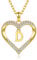 CDE Kette Damen 18K 925 Sterling Silber Halskette Geschenk für Sie Initiale Herz Anhänger Buchstabenkette für Damen A-Z Kette Valentinstag Weihnachten Schmuck Frauen Freundin Teenager