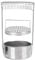 Ejoyous Paint Brush Dryer, Stainless Steel Brush Washer Cleaner Uncovered Oil Painting Pen Straight Washing Barrel Holder, Portable Double Layer Organizer for Paint Brushes