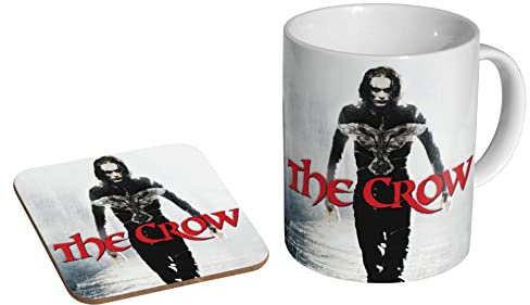 stopper The Crow Brandon Lee Poster - Ceramic Coffee Mug + Coaster Gift Set