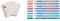 Oxford Touch Collegeblock B5 punktkariert/dotted, 80 Blatt, lichtgrau, 5 Stück & Schneider 152289 Slider Edge Pastell XB Kugelschreiber (Dreikant-Stifte mit Strichbreite XB) 8 Stück sortiert