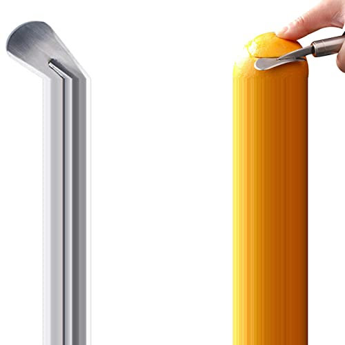 Rianpesn 10 Cortador Naranjas - Peladores cítricos Naranja Acero Inoxidable con Mango,CortNaranjas Acero Inoxidable para Utensilios Cocina