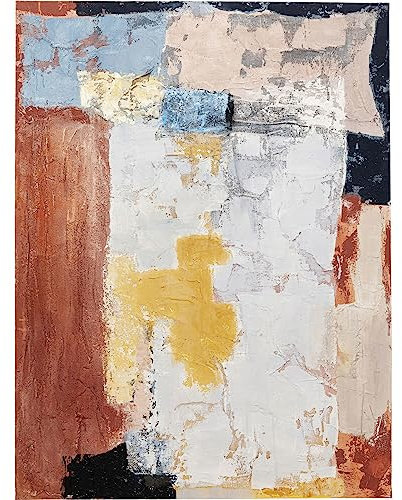 Kare Design Quadro Acrilico Art Slash Orange, Multicolori, Telo Canvas, Colori Naturali, Arte Astratta, Stile Moderno, Decorazione Parete, 120 x 90 x 4 cm