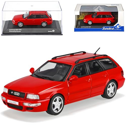 Generisch A*u*d*i 80 RS2 Avant Kombi Lazer Rot 1991-1995 1/43 Solido Modell Auto