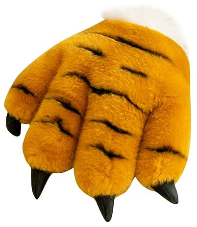 Holibanna Tiger Rollenhandschuh Plüsch Tierhandschuhe Warme Handschuhe Für Party