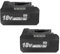 Energup 2Pcs 18V 5500 mAh Batterie pour Dewalt Batterie 18V DCB184 DCB200 DCB181 DCB182 DCB201 DCB205 pour Dewalt XR Outils électriques