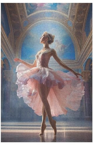 Holzpuzzles 1000 Teile Ballett -Puzzle Für Jungen Und Mädchen, Schwierigkeitsgrad, Lernspiele, Familienspielzeug (78×53cm)