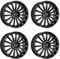 4x Carmani Felgen Alufelgen 17 Fritz 9,0x19 ET49 5x112 black kompatibel mit BMW 1 2 iX1 X1 X2