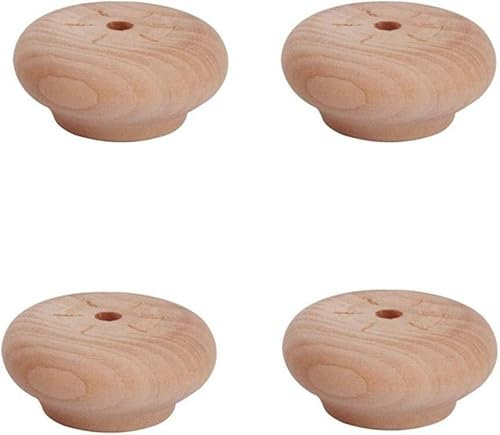 ERERE Möbelbeine aus Massivholz, 4er-Set, for Sofa, Couchtisch, Bank, Stuhl, Ersatzfüße aus Naturholz, Tischbeine, Couchbeine(2cm)