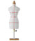 1/4 Weiblicher Schaufensterpuppen-Torso Rundem Ständer, Mini-Holz-nähschaufensterpuppen-körper, Stativständer, Kleidungsdisplay-Modell Zum Nähen