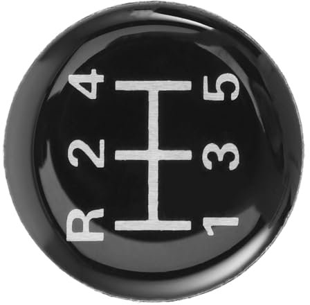 JECOMPRIS Schalthebel Aufkleber 5-Gang Epoxid Autoaufkleber Für Manuelle Gangschaltung LKW Universell rutschfest Dekorativ Fahrerlebnis