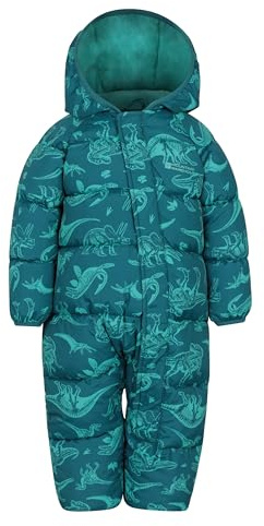 Mountain Warehouse Frosty Kids Junior Padded Snowsuit | Boys & Girls Puffer Ski Suit with Central Zip, Stretch Cuff & Fleece-Lined Insulation for Warmth & Comfort, For Snow & Winter