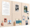 Pinnwand Groß 90x60cm Pinnwand Filz Selbstklebend mit 60 Reißzwecken, 6 Stück 9mm Dick Pinwand, Vision Board für Fotos, Notiz Memoboard für Zuhause Küche Büro Schule,beige