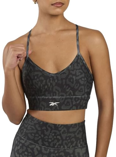 Reebok Women's Id Train Printed Tri-Back Bra Sports Bra