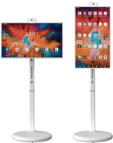 ALSUP 32 Smart Portable TV Touch Screen, Digital Calendar, 1080P HDMI/USB Connect for Home 27-6+64G