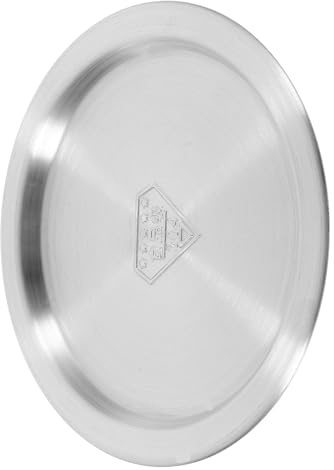 MAGICLULU Universal 14cm Stainless Steel Pan Lid Cover, Skillet Lid Replacement for Cooking Pots and Stockpots, Boil-over Prevention Plate for Kitchen Cookware