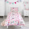 Bloomsbury Mill - Kinderbettwäsche 135x200 - Einhorn Bettwäsche Mädchen 135x200 - Prinzessin und Regenbögen - Kinder Wendebettwäsche und Kissenbezug Set - Rosa & Lila Einzelbettwäsche-Set