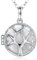 EUDORA Harmony Ball Collier Bola de Grossesse Arbre de Vie CZ Carillon Pendentif pour Femmes Enceinte Bébé avec Musique Boule Chime pour Mère Cadeau Original, 76cm + 114 cm Chaîne