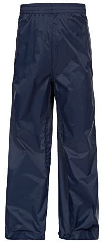 Trespass Childrens/Kids Qikpac Waterproof Packaway Trousers (7/8) (Navy)