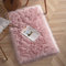 HEQUN Faux Lammfell Schaffell Teppich Kunstfell Dekofell Lammfellimitat Teppich Longhair Fell Nachahmung Wolle Bettvorleger Sofa Matte (75 x 120 cm, Rosa)