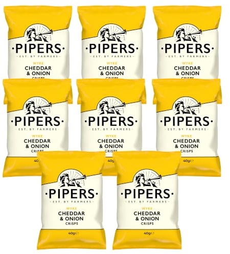 Pipers Crisps Wyke Cheddar and Onion