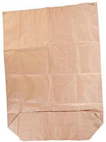 10 Kreuzboden-Papiersack 120 l, Kraftpapiersack für Biotonne, Müllsack, Papiermüllsack, Abfallsack, Bio-Müllsack